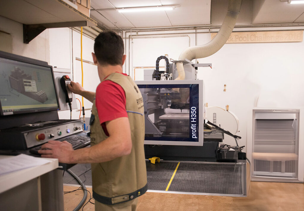 Maschine in der Tischlerwerkstatt